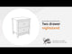 Hallityn White Nightstand