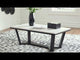 Mesa de centro Fostead blanca/espresso