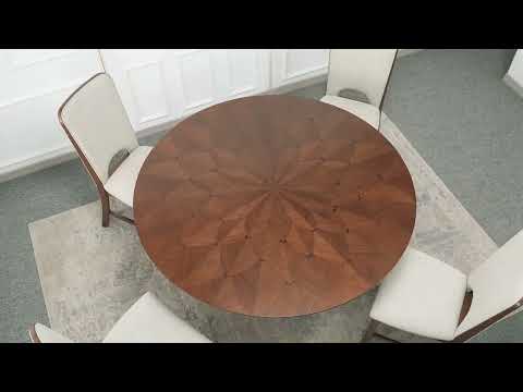 Mesa de comedor redonda Shari Brown