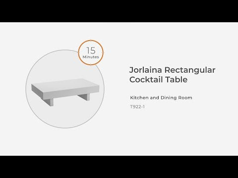 Jorlaina Light Grayish Brown Coffee Table