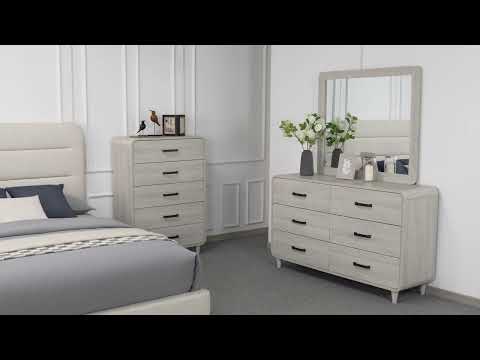 Nyomi White King Bed
