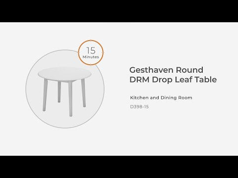 Gesthaven Natural/White Dining Drop Leaf Table