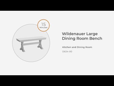 Banco de comedor Wildenauer marrón/negro de 50"