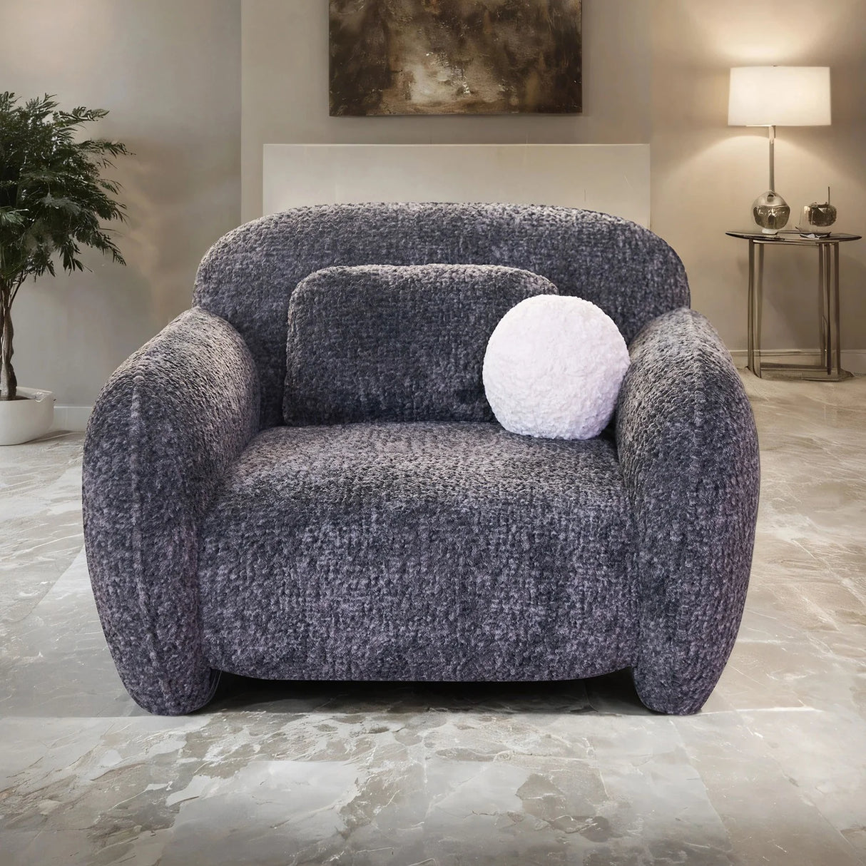 Previti Dark Gray Chair by Furniture of America at Eve Furniture