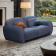 Previti Denim Blue Loveseat by Furniture of America at Eve Furniture