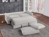 Price Gray Convertible Studio Sofa with Pull-out Bed by Homelegance at Eve Furniture