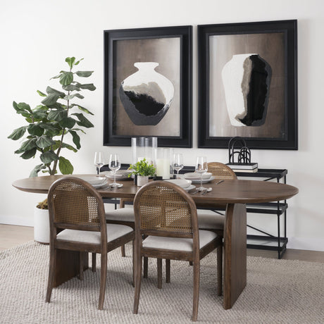 Price Small Matte Black-Brown Metal w/ Glass Hurricane Candle Holder by Mercana at Eve Furniture