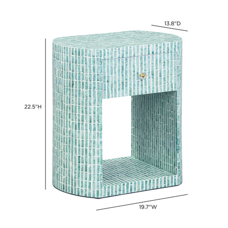 Prim 20" Capiz Shell Nightstand by TOV Furniture at Eve Furniture