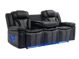 Prime Time Black Reclining Sofa & Loveseat by New Era Innovations at Eve Furniture