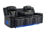 Prime Time Black Reclining Sofa & Loveseat by New Era Innovations at Eve Furniture
