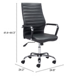 Primero Black Office Chair by Zuomod at Eve Furniture