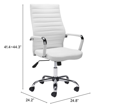 Primero White Office Chair by Zuomod at Eve Furniture