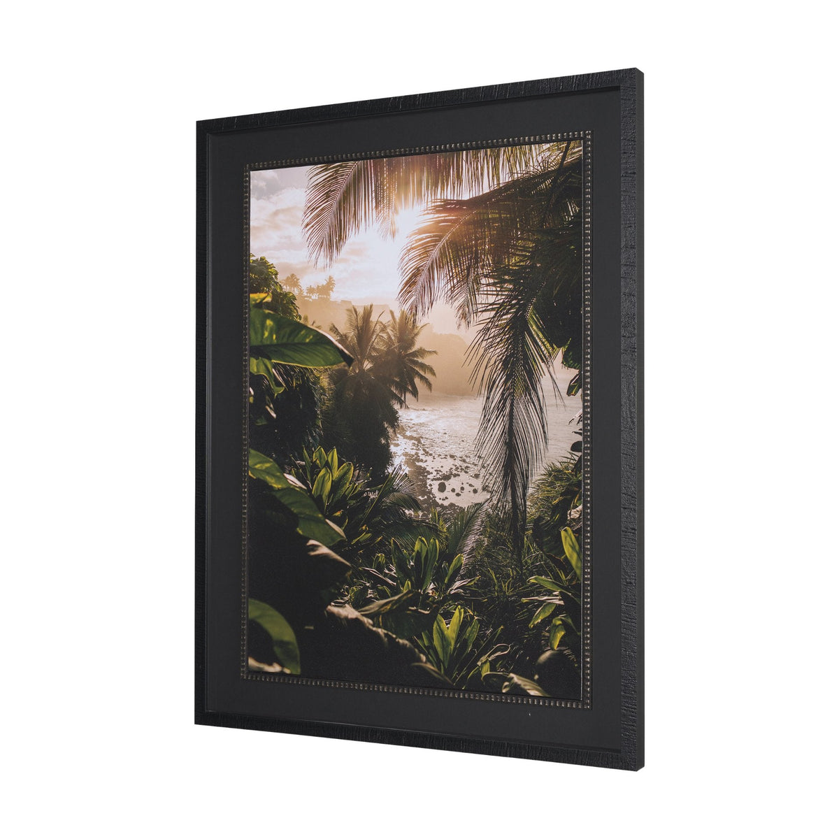 Princeville Kauai Jungle by Stefan and Audrey Textured Framed Photo Print Matted under Glass by Mercana at Eve Furniture