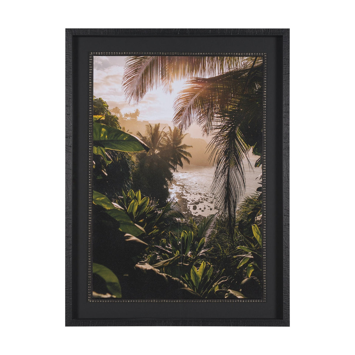 Princeville Kauai Jungle by Stefan and Audrey Textured Framed Photo Print Matted under Glass by Mercana at Eve Furniture