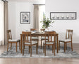 Prineville Cherry 7-Piece Pack Dinette Set by Homelegance at Eve Furniture