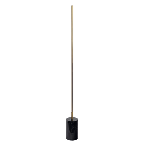 Prism Brassed Gold LED Floor Lamp with On/Off Switch Faux Marble Base by Ashcroft Furniture at Eve Furniture
