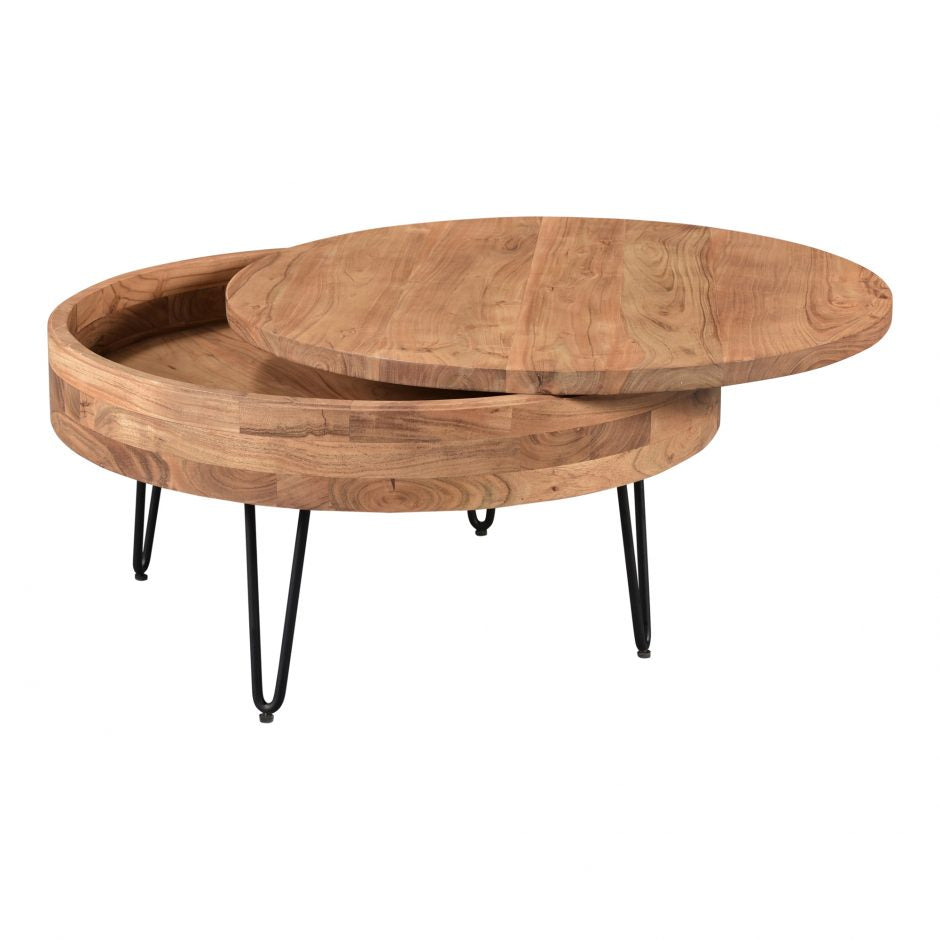 Privado Storage Coffee Table Natural by Moe's Home at Eve Furniture
