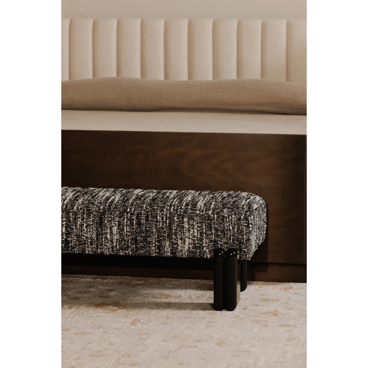 Priya Black Bench by MOES at Eve Furniture