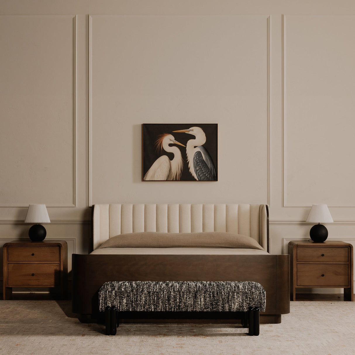Priya Black Bench by MOES at Eve Furniture