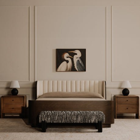 Priya Black Bench by MOES at Eve Furniture
