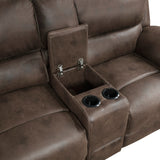 Proctor Brown 2-Piece Power Double Reclining Set by Homelegance at Eve Furniture