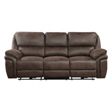 Proctor Brown 2-Piece Power Double Reclining Set by Homelegance at Eve Furniture