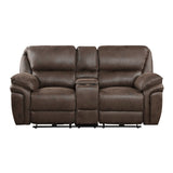 Proctor Brown 2-Piece Power Double Reclining Set by Homelegance at Eve Furniture
