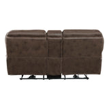 Proctor Brown 2-Piece Power Double Reclining Set by Homelegance at Eve Furniture