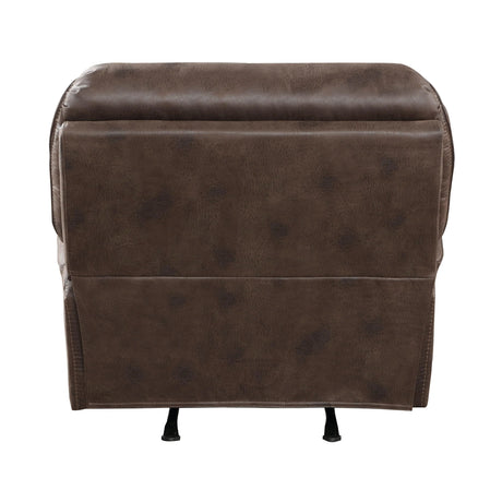 Proctor Brown Microfiber Rocker Reclining Chair by Homelegance at Eve Furniture
