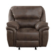Proctor Brown Microfiber Rocker Reclining Chair by Homelegance at Eve Furniture