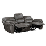 Proctor Gray Microfiber Power Double Reclining Living Room Set by Homelegance at Eve Furniture