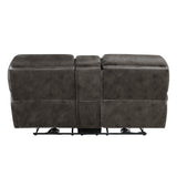 Proctor Gray Microfiber Power Double Reclining Living Room Set by Homelegance at Eve Furniture