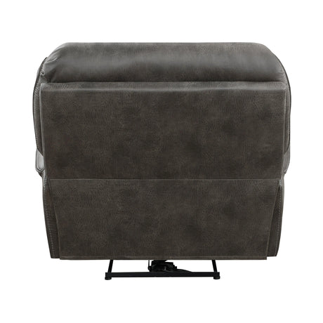 Proctor Gray Microfiber Power Reclining Chair by Homelegance at Eve Furniture