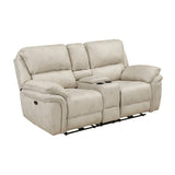 Proctor Pawter 2-Piece Power Double Reclining Set by Homelegance at Eve Furniture