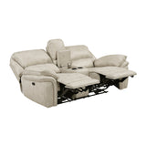 Proctor Pawter 2-Piece Power Double Reclining Set by Homelegance at Eve Furniture