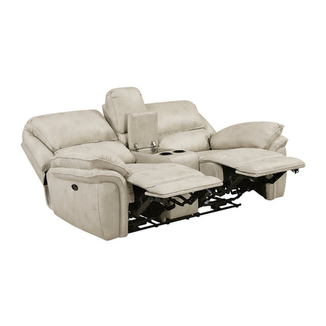 Proctor Pawter Double Reclining Living Room Set by Homelegance at Eve Furniture