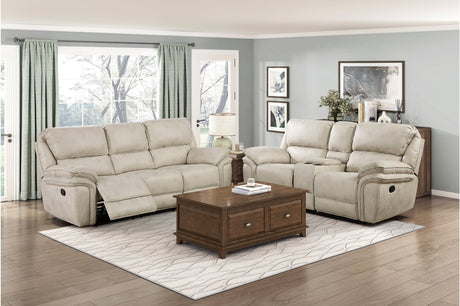 Proctor Pawter Double Reclining Sofa by Homelegance at Eve Furniture