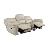 Proctor Pawter Double Reclining Sofa by Homelegance at Eve Furniture
