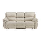 Proctor Pawter Double Reclining Sofa by Homelegance at Eve Furniture