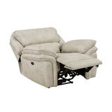 Proctor Pawter Power Double Reclining Living Room Set by Homelegance at Eve Furniture
