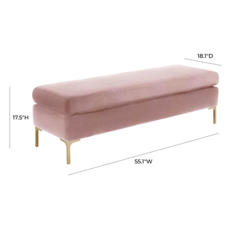 Delilah Velvet Bench by TOV Furniture at Eve Furniture