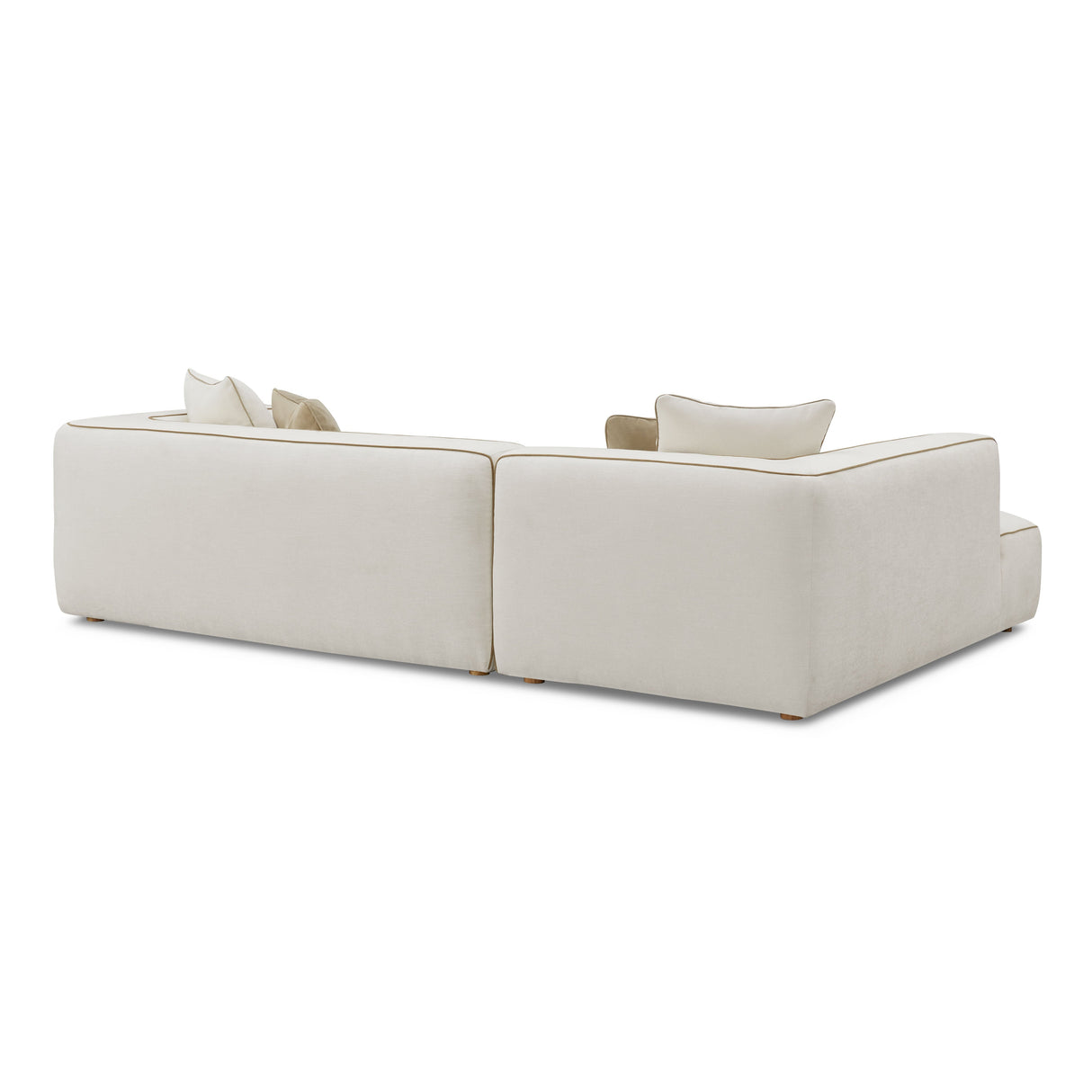 Tristine Cream Linen Sectional by TOV Furniture at Eve Furniture