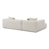 Tristine Cream Linen Sectional by TOV Furniture at Eve Furniture