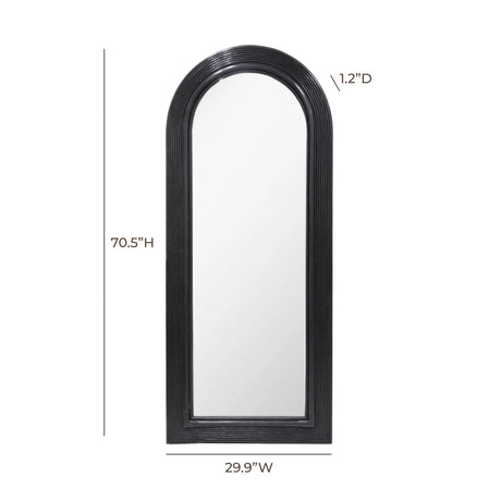 Tanya Rattan 70" Floor Mirror by TOV Furniture at Eve Furniture