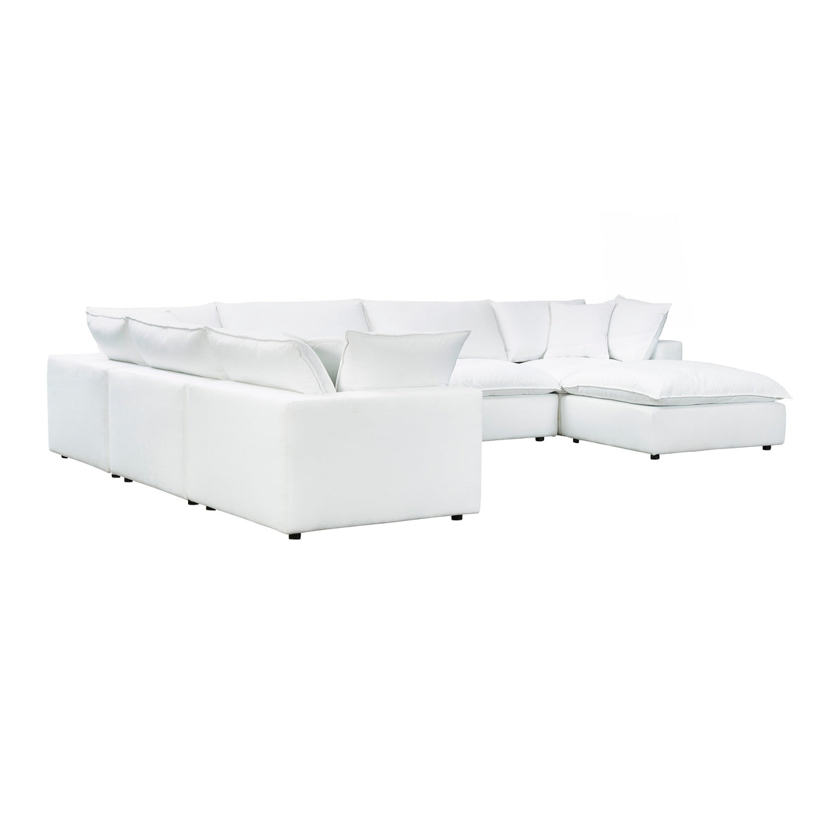 Cali Performance Fabric Modular 7-Piece Large Chaise Sectional by TOV Furniture at Eve Furniture