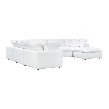 Cali Performance Fabric Modular 7-Piece Large Chaise Sectional by TOV Furniture at Eve Furniture