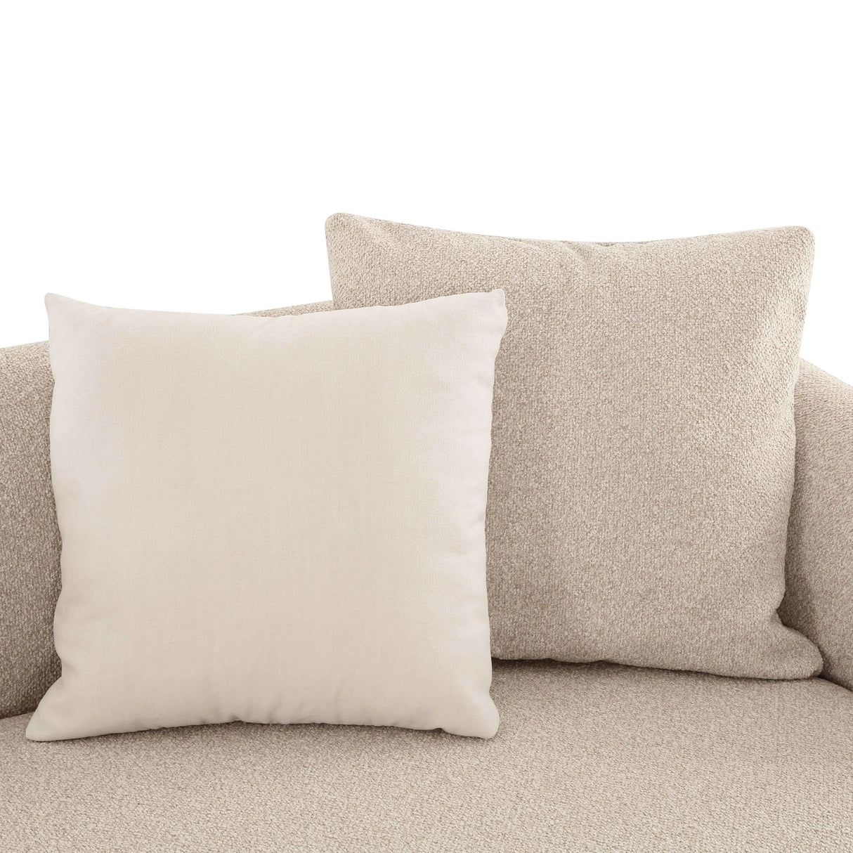 Sylvie Cream Boucle Arm 2-Seater Loveseat by TOV Furniture at Eve Furniture