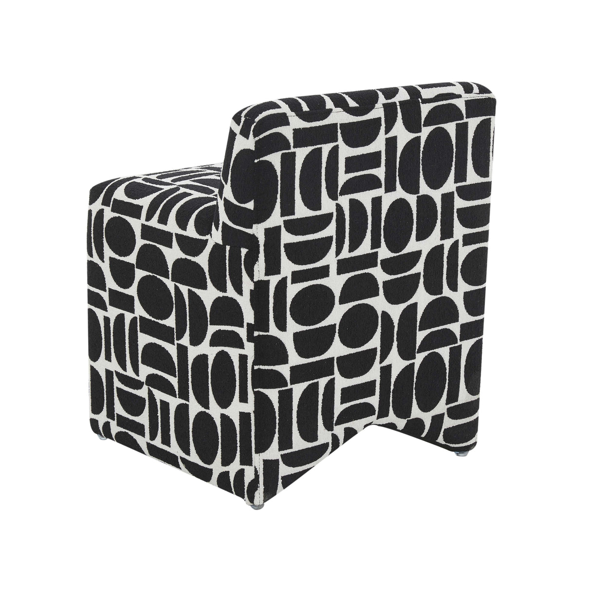 Pippa Geometric Jacquard Weave Stool by TOV Furniture at Eve Furniture