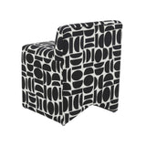 Pippa Geometric Jacquard Weave Stool by TOV Furniture at Eve Furniture