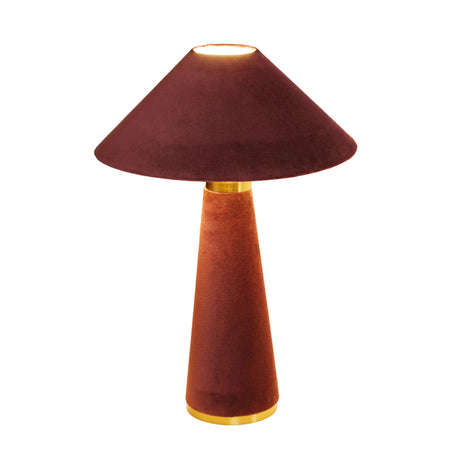 Graham Velvet Table Lamp by TOV Furniture at Eve Furniture